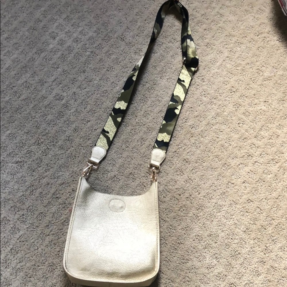 Cross body with guitar strap